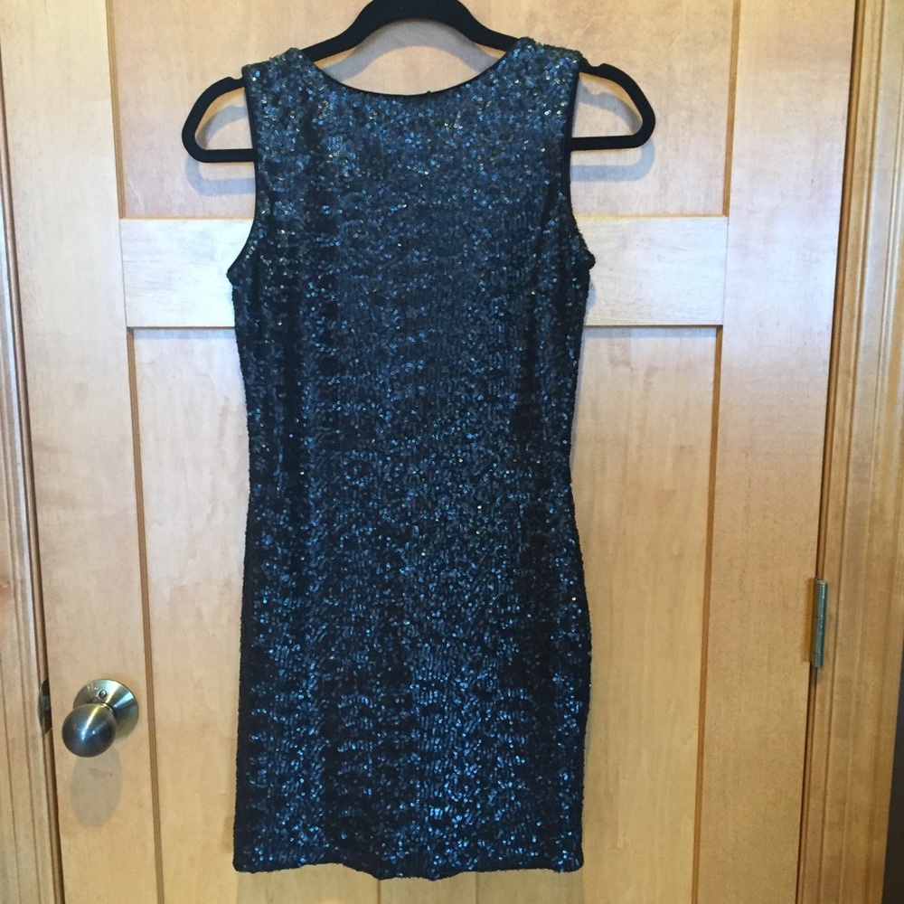 Dress the Population Black Sequin Dress